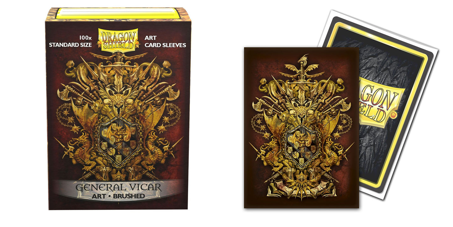 Dragon Shield: Brushed Art Sleeves (100) General Vicar