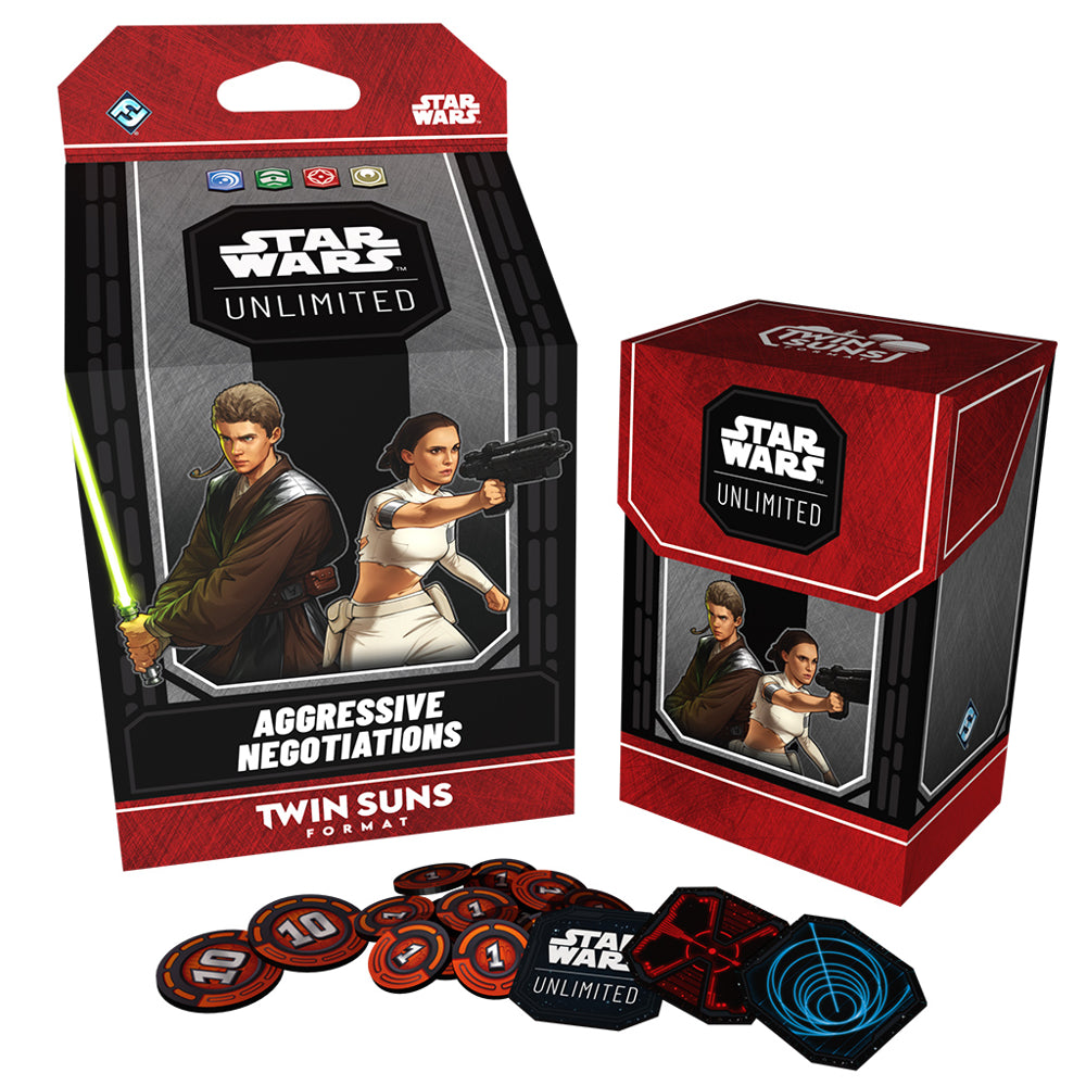Star Wars Unlimited: Twin Suns Deck - Aggressive Negotiations: Anakin Skywalker and Padme Amidala