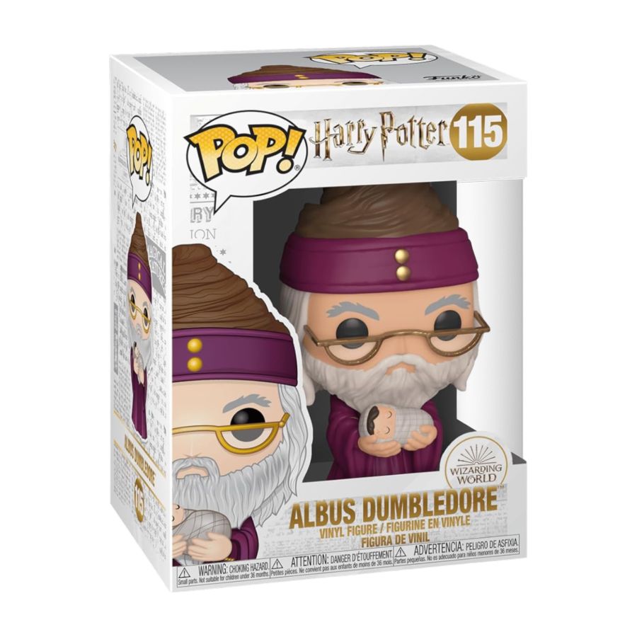 Funko: Harry Potter - Albus Dumbledore (w/ Baby Harry) 115 Pop!