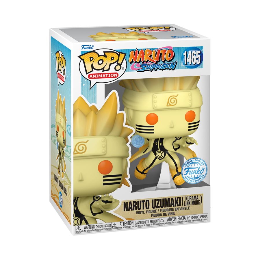 Funko: Naruto Uzumaki (Kurama Link Mode) US Exclusive Pop! Vinyl [RS]