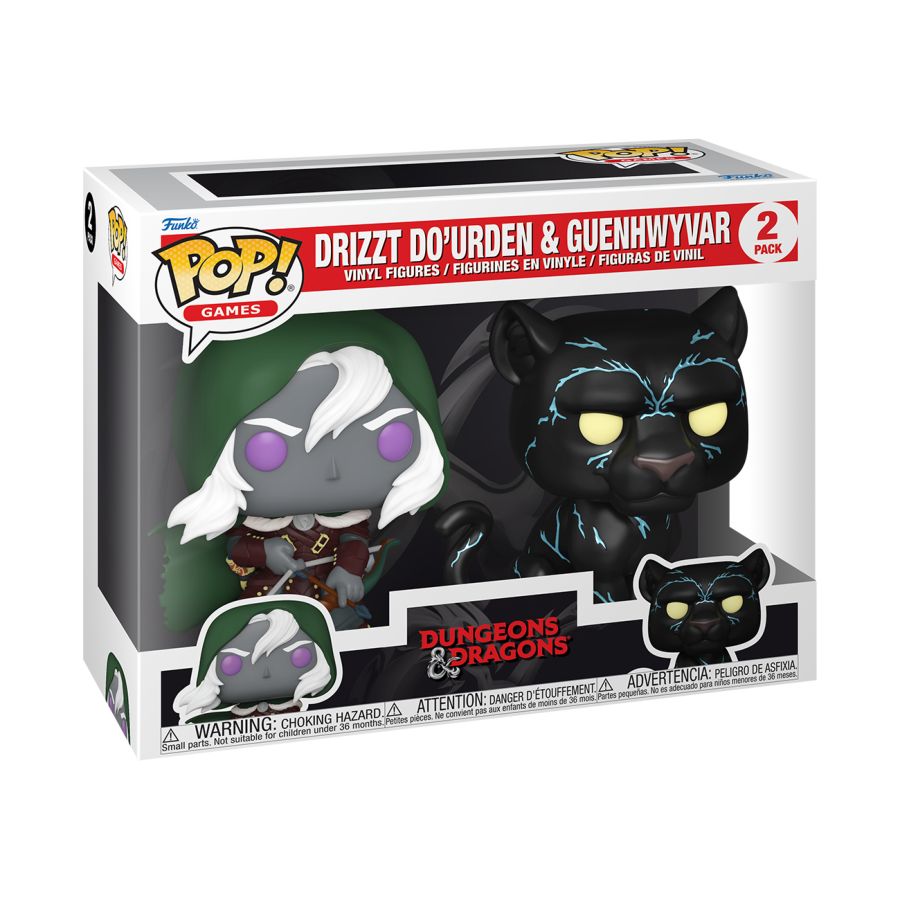 Funko: D&D - Drizzt Do'Urden & Guenhwyvar Pop! 2PK