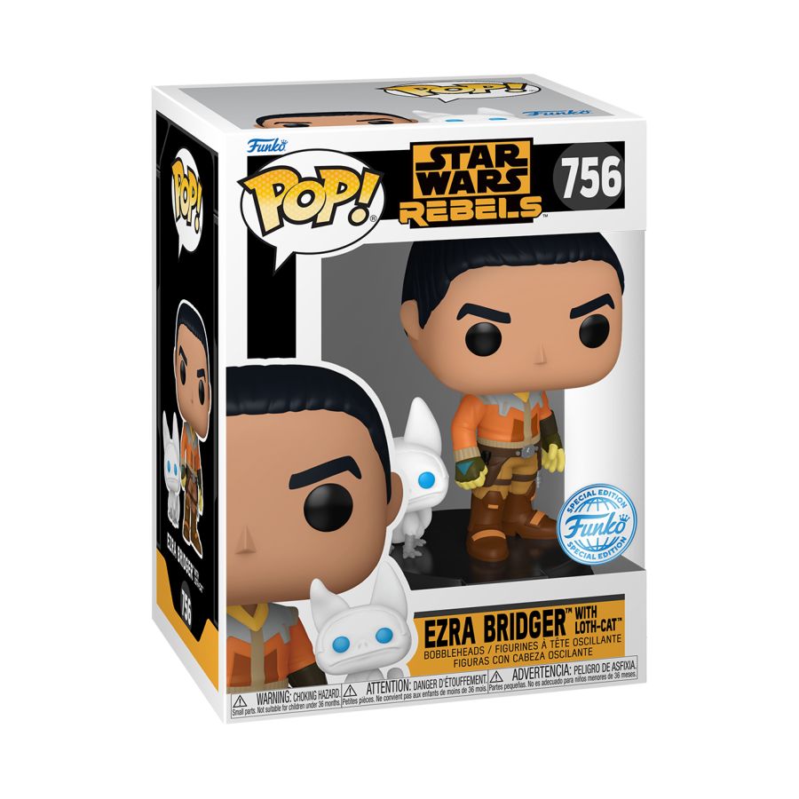 Funko: Star Wars Rebels - Exra Bridger with Loth-Cat 756 Pop!