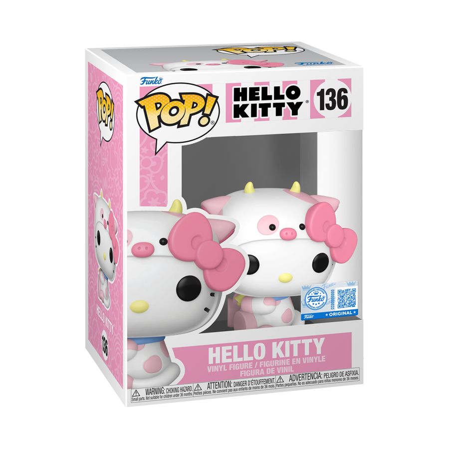 Funko: Hello Kitty - Hello Kitty (Cow Cosplay) US Exclusive 136 Pop!