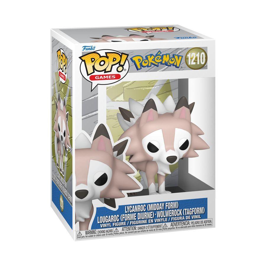 Funko: Pokemon – Lycanroc (Midday Form) 1210 Pop!