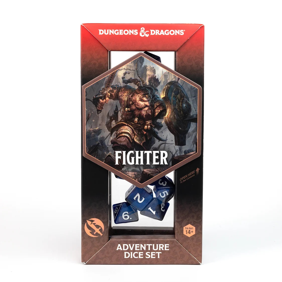 Sirius Dice: D&D Adventure Dice - Fighter - Blue