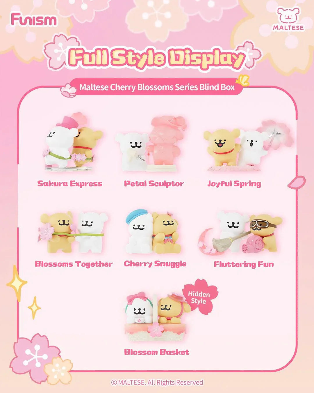 Funism: Maltese Cherry Blossoms Series (Blind Box)