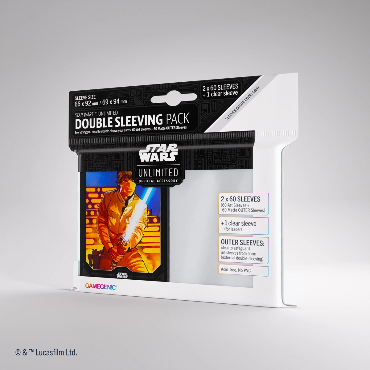 Gamegenic: Star Wars Unlimited Art Sleeves Double Sleeving Pack - Luke Skywalker