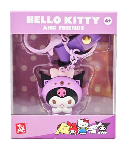 Hello Kitty: Keychain w/hand strap - Kuromi