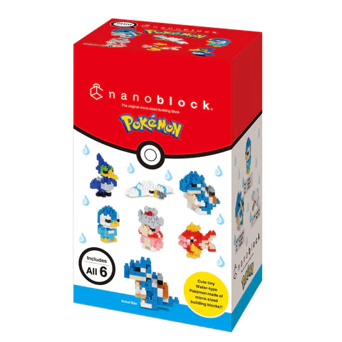 Nanoblock: Pokemon - Water Set (Display)