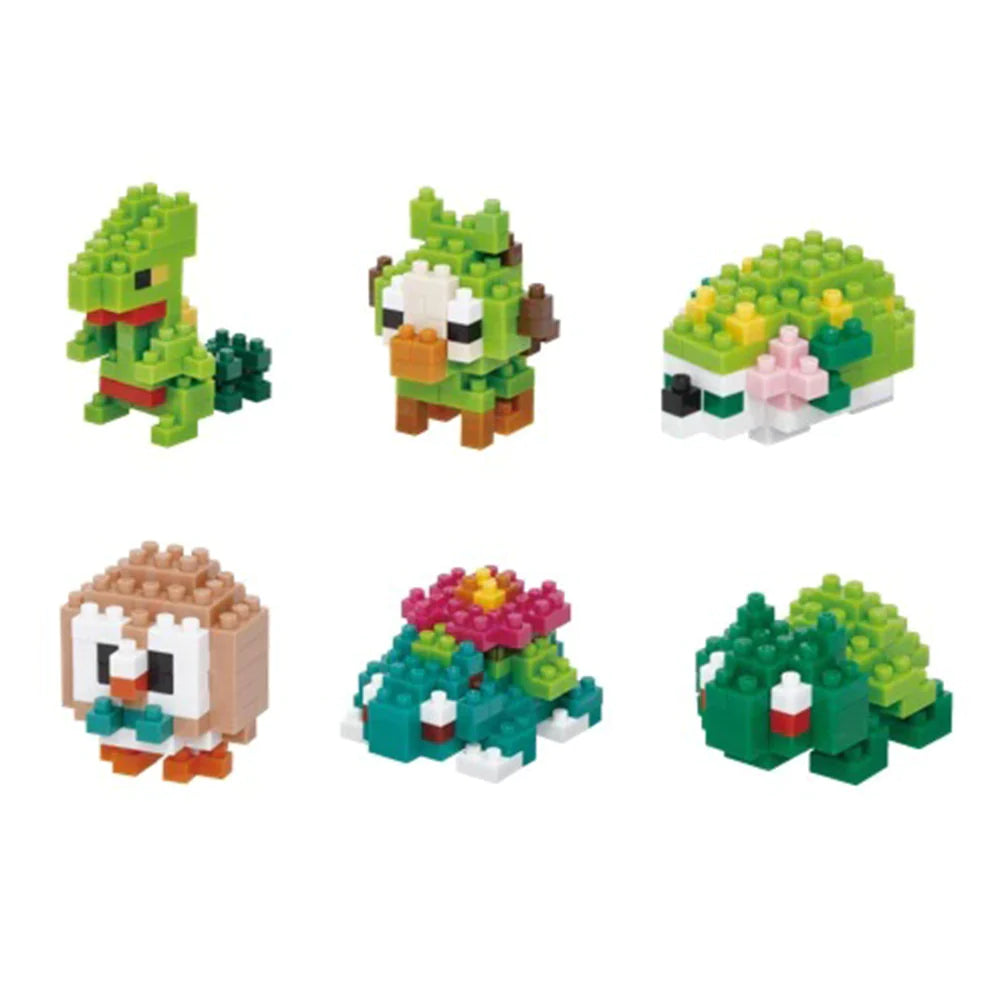 Nanoblock: Pokemon - Grass Set (Display)