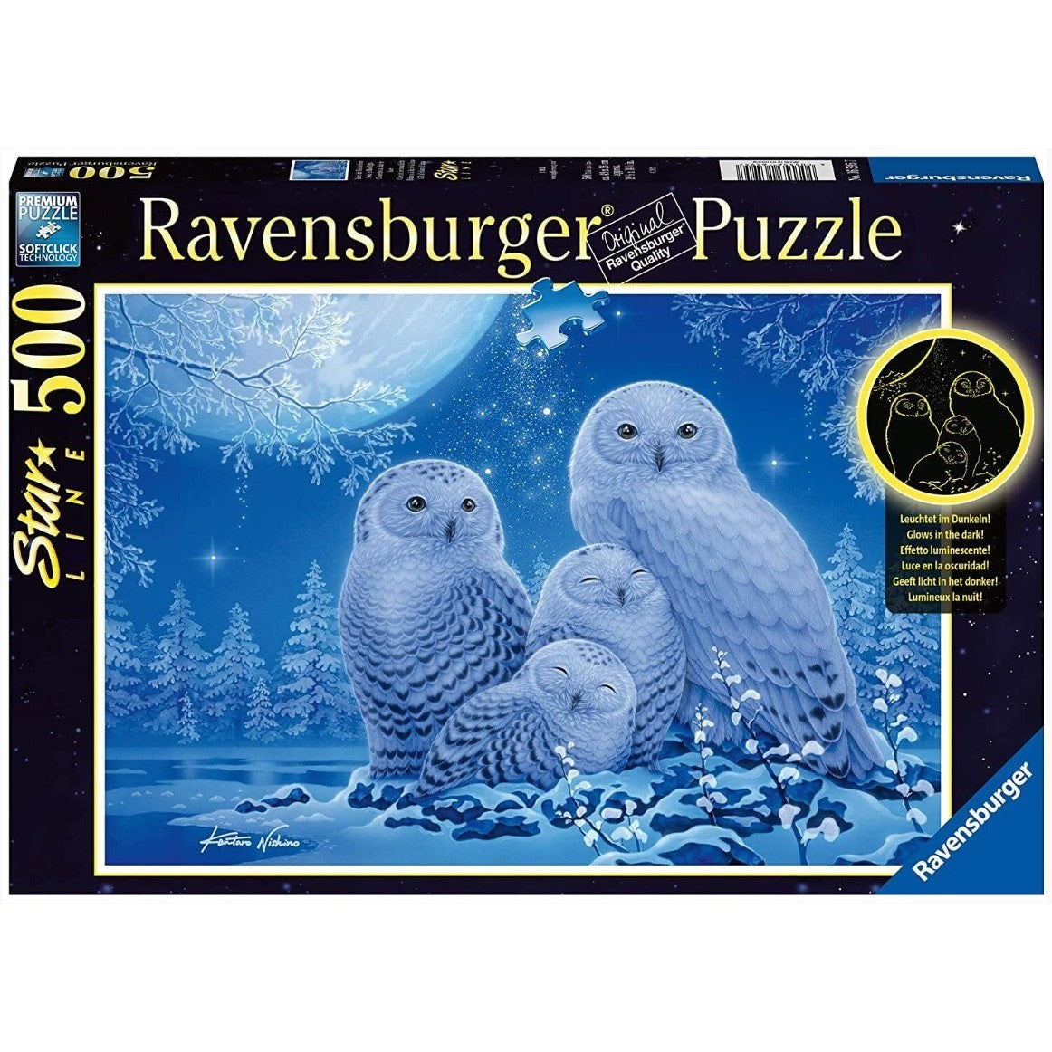 Ravensburger: Owls in the Moonlight Starline 500pc