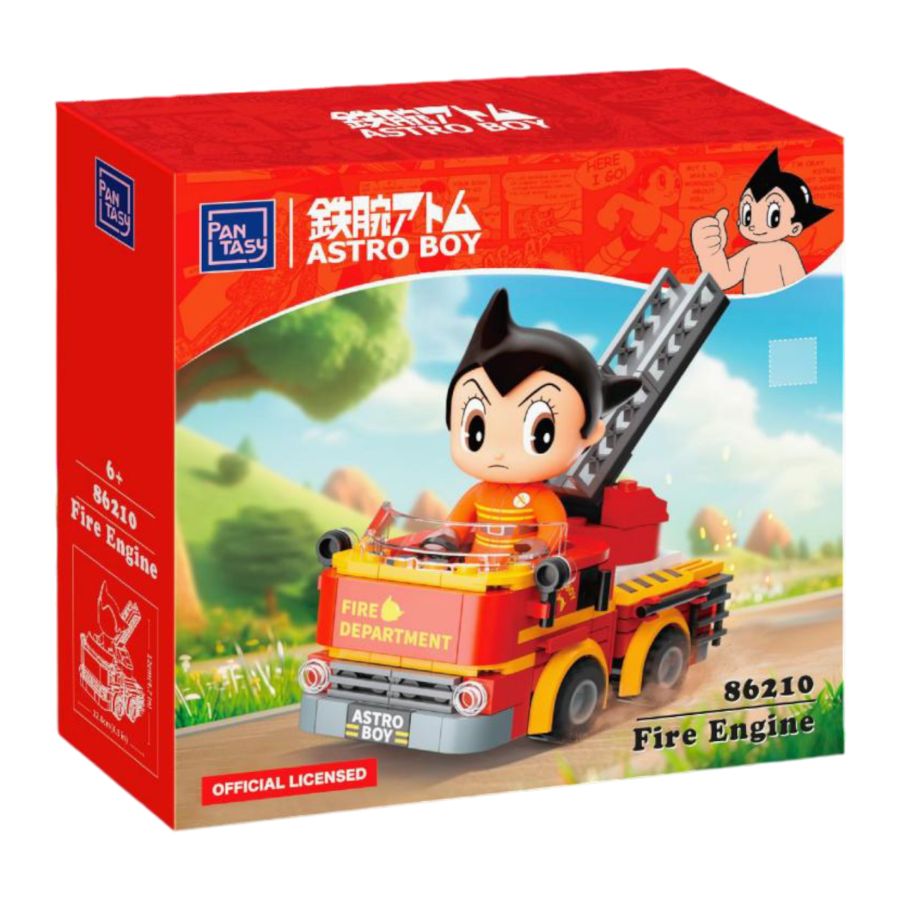 Astro Boy: Astro Boy in Fire Engine Construction Set (184 Piece Kit)