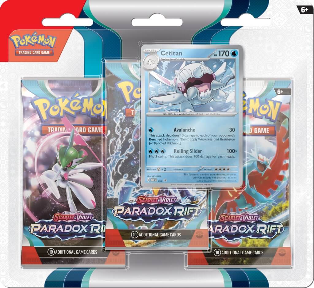 Pokemon: Scarlet & Violet 4 Paradox Rift (Three Booster Blister)