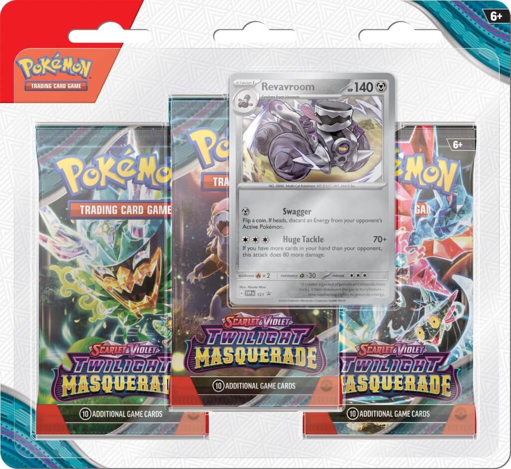Pokemon: Scarlet & Violet 6 - Twilight Masquerade (Three Booster Blister)