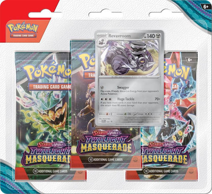Pokemon: Scarlet & Violet 6 - Twilight Masquerade (Three Booster Blister)