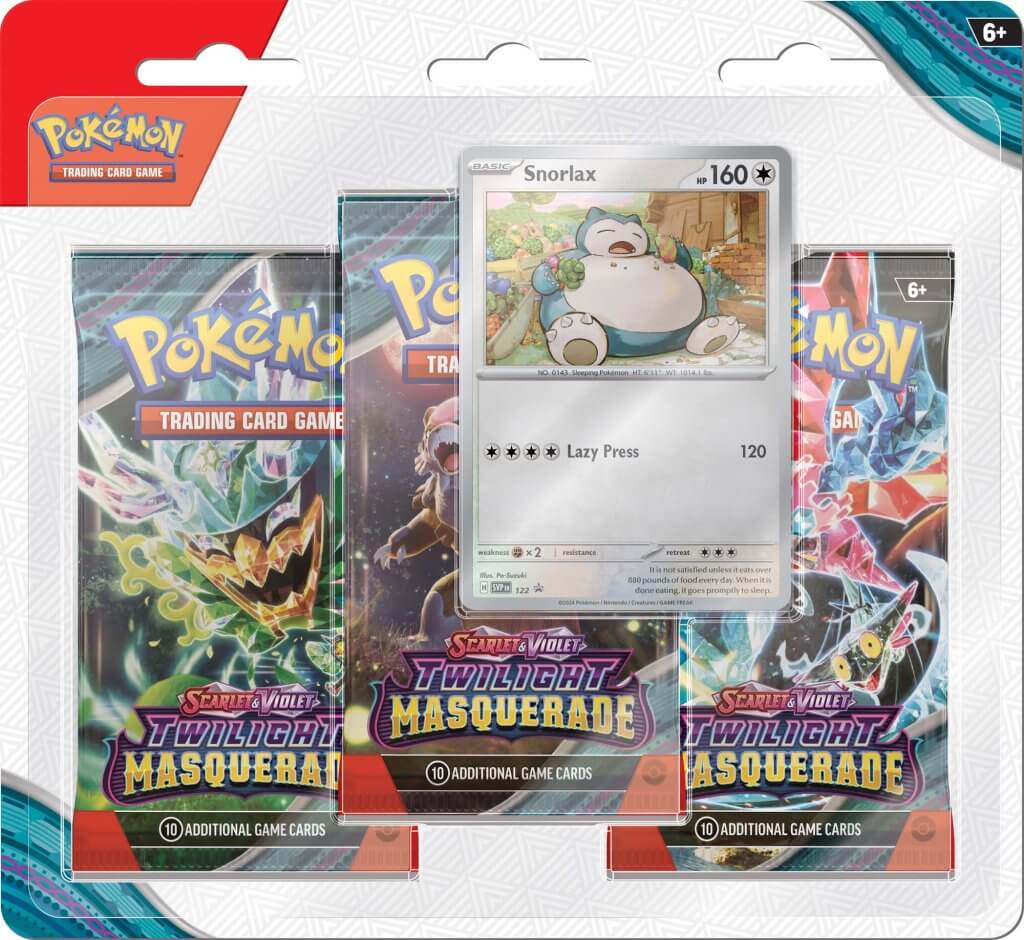 Pokemon: Scarlet & Violet 6 - Twilight Masquerade (Three Booster Blister)