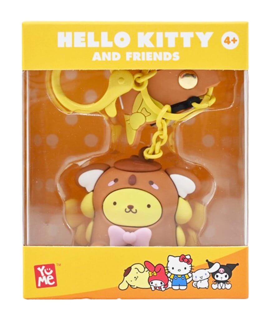 Hello Kitty: Keychain w/hand strap - Pompompurin