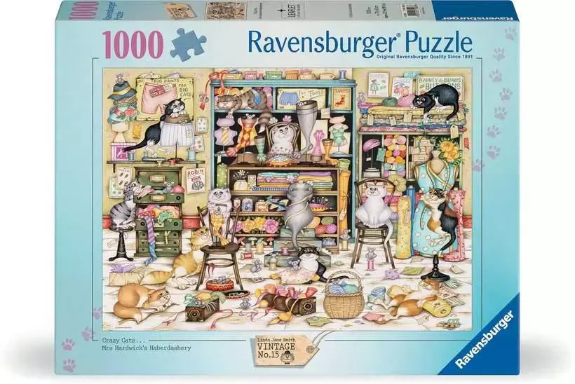 Ravensburger: Crazy Cats - Mrs Hardwick's Haberdashery 1000pc