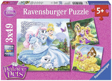 Ravensburger: Disney Palace Pets - Belle, Cinderella, Rapunzel 3x49pc