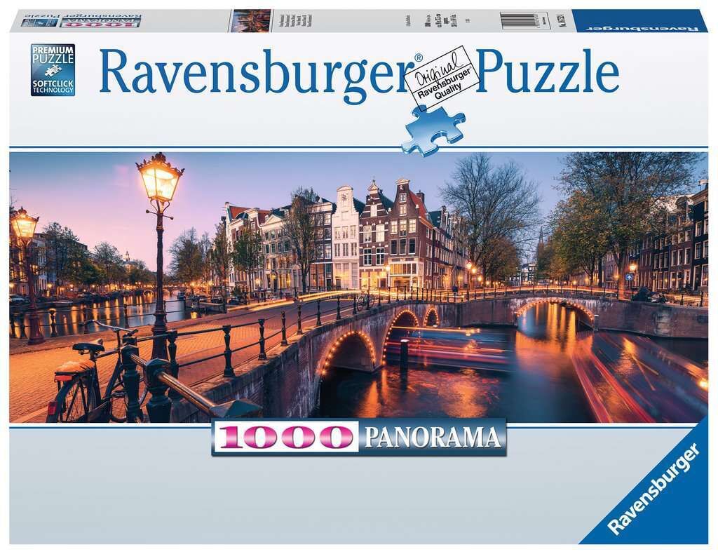 Ravensburger: Panorama - Evening in Amsterdam 1000pc