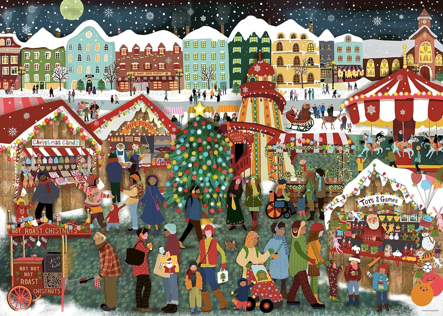 Ravensburger: Christmas Market 1000pc