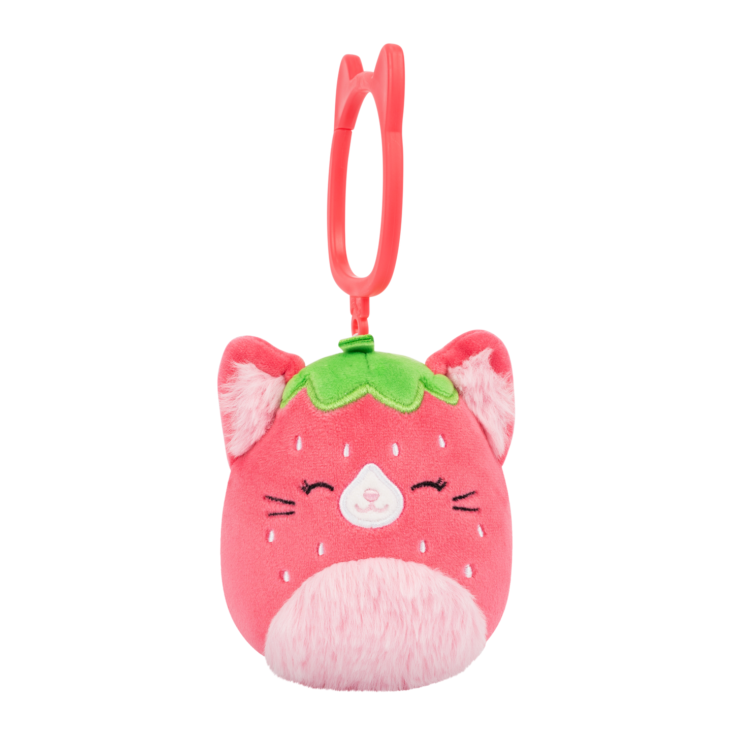 Squishmallows: 3.5" Clip-Ons Olma the Strawberry Cat