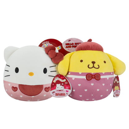 Squishmallows: 8" Valentines Hello Kitty and Pompompurin Pair