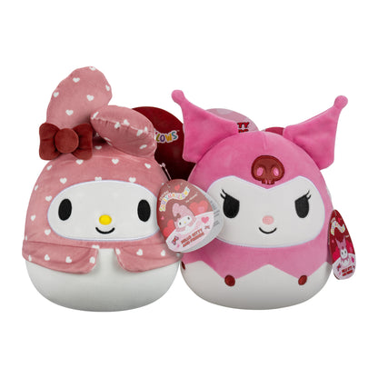 Squishmallows: 8" Valentines My Melody and Kuromi Pair