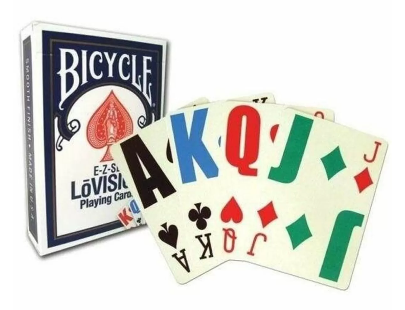 Bicycle: E-Z See/Lo Vision Jumbo Index Playing Cards