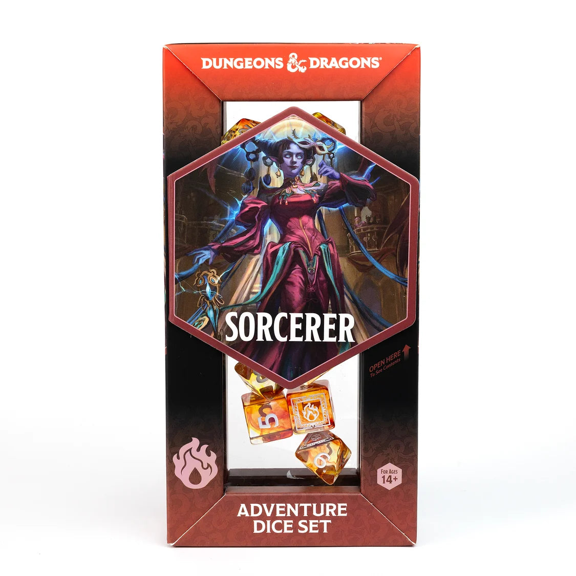 Sirius Dice: D&D Adventure Dice - Sorcerer - Orange