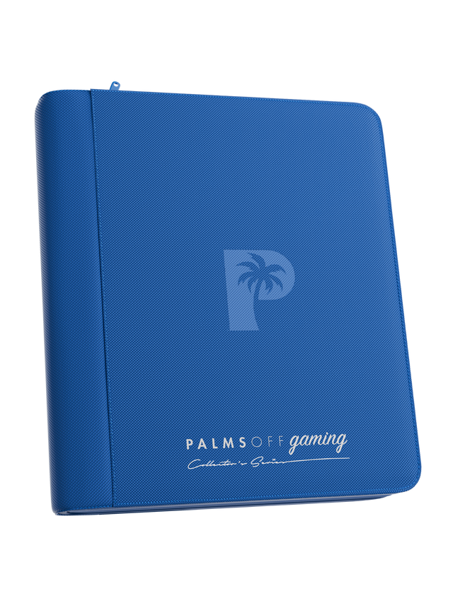 Palms Off: Collector's Series 4 Pocket Top Loader Zip Binder - Blue