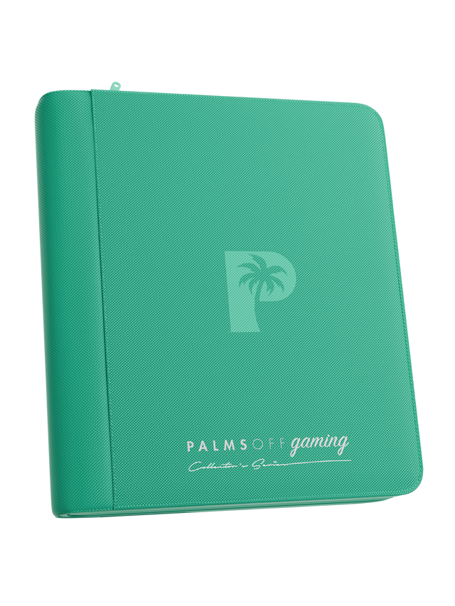 Palms Off: Collector's Series 4 Pocket Top Loader Zip Binder - Turquoise