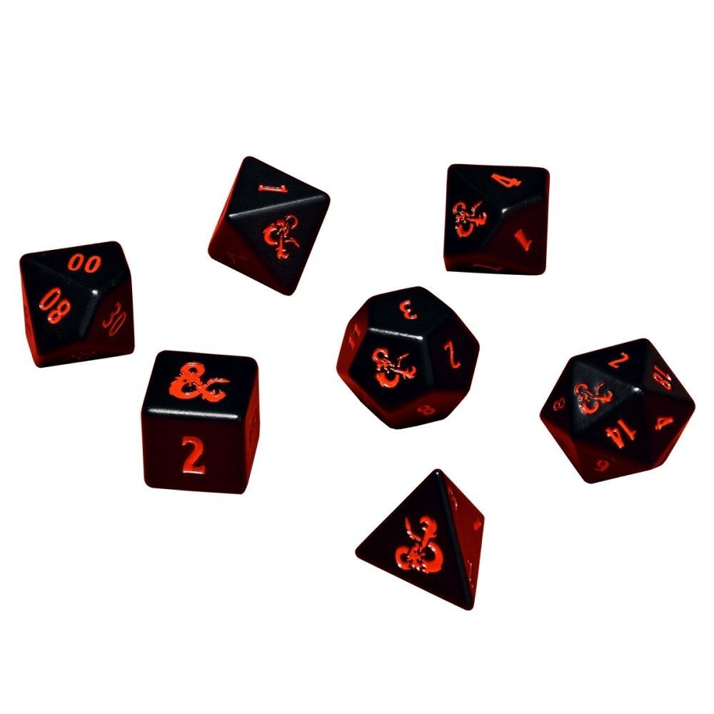 Ultra Pro: Dungeons & Dragons Heavy Metal RPG Dice Set