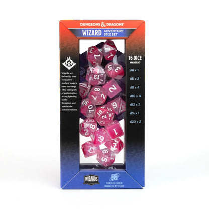 Sirius Dice: D&D Adventure Dice - Wizard - Fuchsia