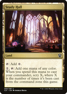 Study Hall [Commander 2021]