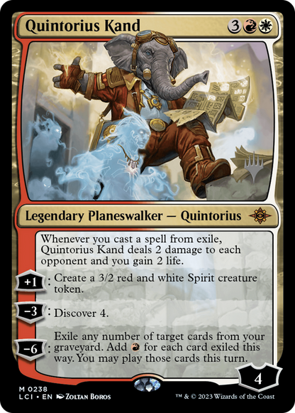 Quintorius Kand (Promo Pack) [The Lost Caverns of Ixalan Promos]