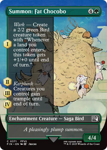 Summon: Fat Chocobo (Borderless) [FINAL FANTASY]