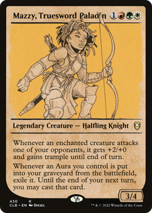 Mazzy, Truesword Paladin (Showcase) [Commander Legends: Battle for Baldur's Gate]