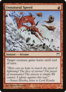Unnatural Speed [Champions of Kamigawa]