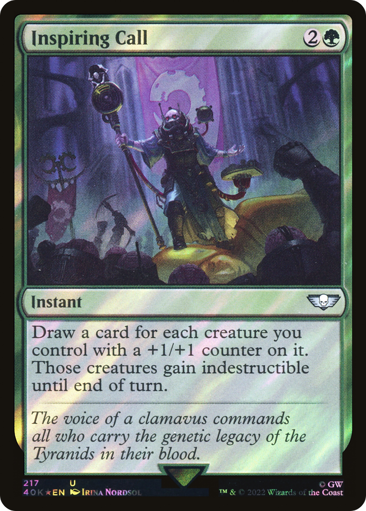 Inspiring Call (Surge Foil) [Warhammer 40,000]