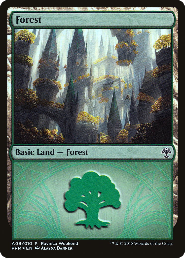 Forest (A09) [Ravnica Allegiance Ravnica Weekend]