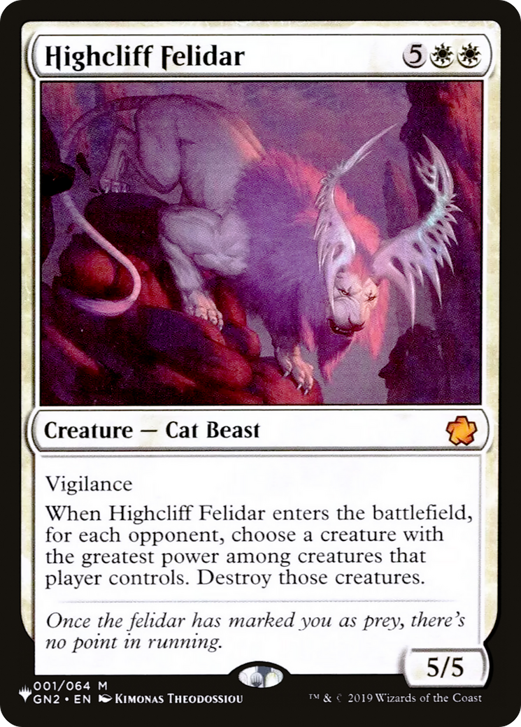 Highcliff Felidar [The List]