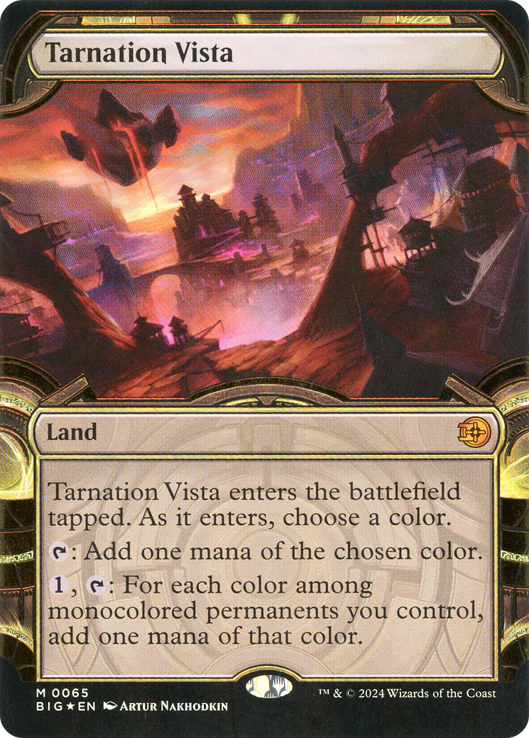 Tarnation Vista (Showcase) (Raised Foil) [Outlaws of Thunder Junction: The Big Score]