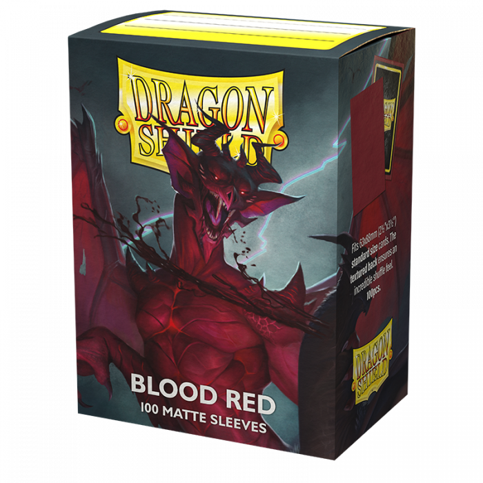 Dragon Shield: Matte Sleeves (100) - Blood Red