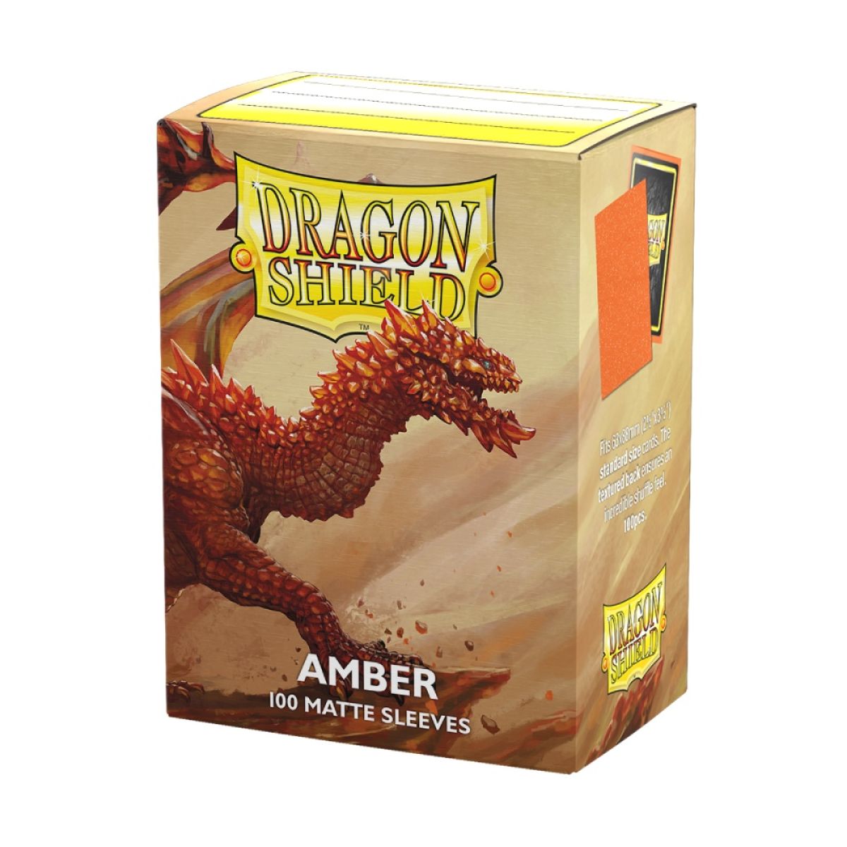Dragon Shield: Matte Sleeves (100) Amber