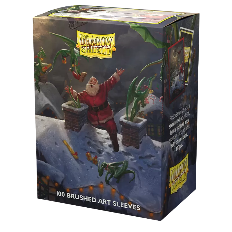 Dragon Shield: Brushed Art Sleeves (100) Christmas 2023