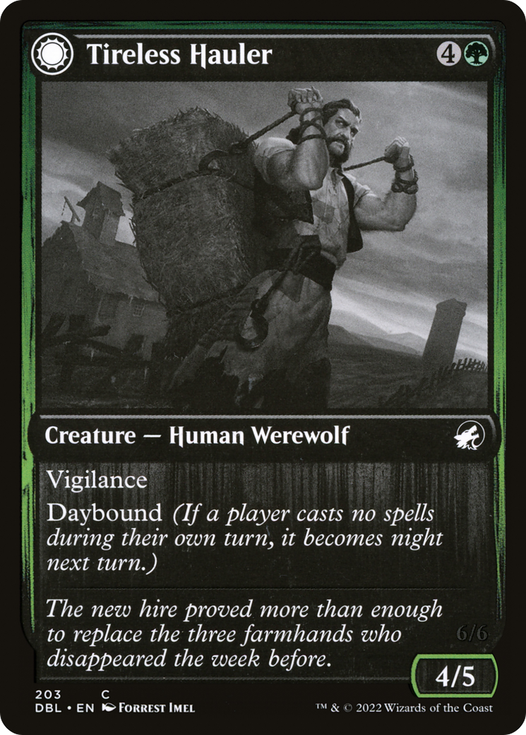 Tireless Hauler // Dire-Strain Brawler [Innistrad: Double Feature]