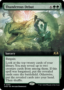 Thunderous Debut (Extended Art) [Wilds of Eldraine]