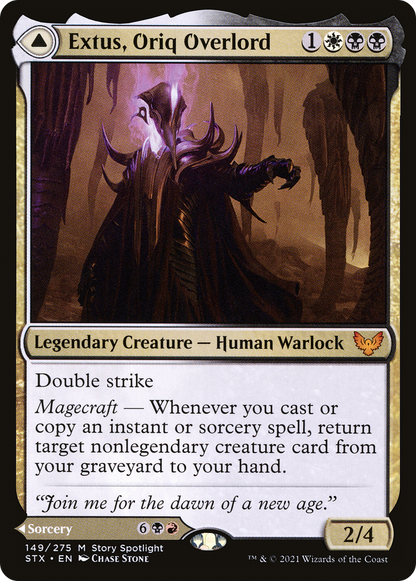 Extus, Oriq Overlord // Awaken the Blood Avatar [Strixhaven: School of Mages]