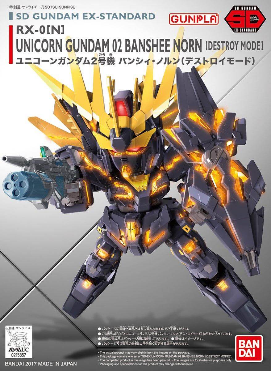 Bandai: SD EX-STANDARD 015 - UNICORN GUNDAM 02 BANSHEE NORN (DESTROY MODE)
